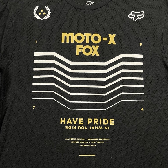 Fox Racing Thermal Shirt Mens Medium Black Long Sleeve Moto X Biker Y2K  Graphic - Picture 3 of 11